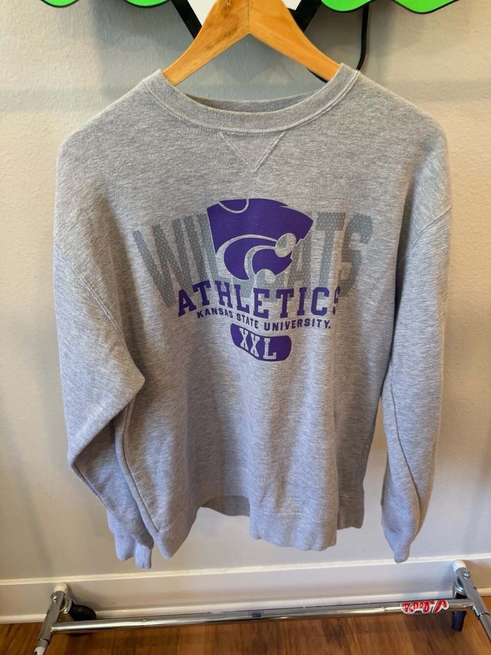 Big Cotton Gear For Sports Kansas State Wildcats Crewneck Sweatshirt